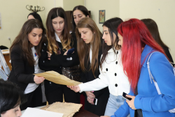 The students of Caucasus International University got acquainted with the work of the National Archive