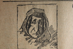 Document of the week – Caricature of Actress Elisabeth Cherkezishvili