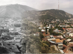  Old and Modern Tbilisi. Mtatsminda.