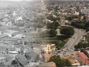  Old and Modern Tbilisi. View from Mtatsminda.