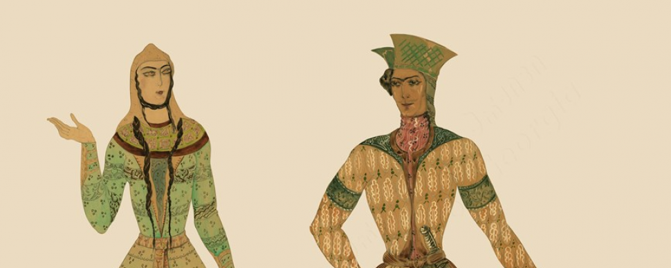 ლადო გუდიაშვილის ესკიზები  ოპერისათვის „გულნარა“