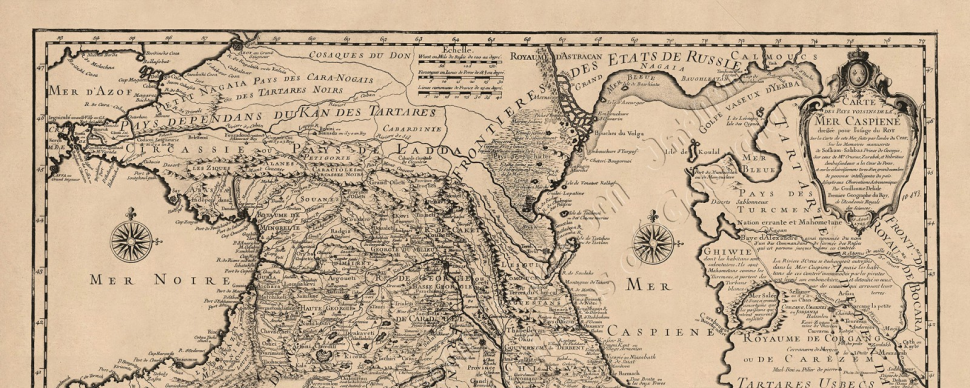 გილიომ დელილის შედგენილი რუკა