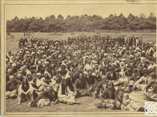 სამეგრელოსა და სამურზაყანოს მაცხოვრებლები. <br>
ვლადიმერ ბარკანოვის ფოტო. <br>
[1870-1880].