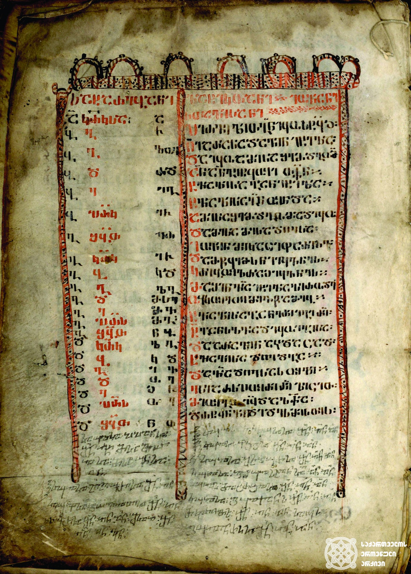 ანბანდიდი სახარება, IX საუკუნე <br>
Four Gospels, 9th c.