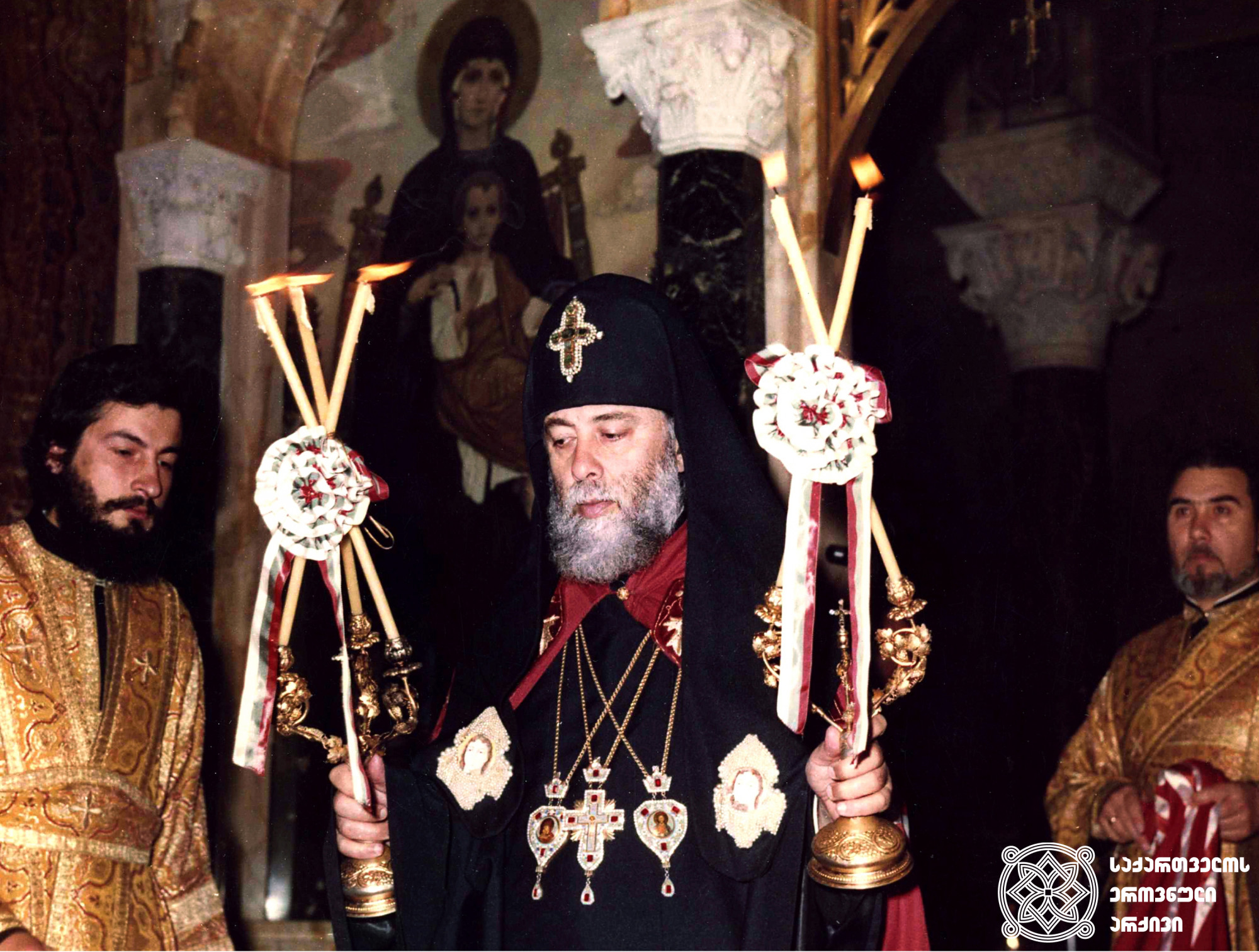 ილია II სრულიად საქართველოს კათოლიკოს-პატრიარქი <br>
ბულგარეთი, 1983 წელი <br>
Ilia II, Catholicos-Patriarch of All Georgia <br>
Bulgaria, 1983