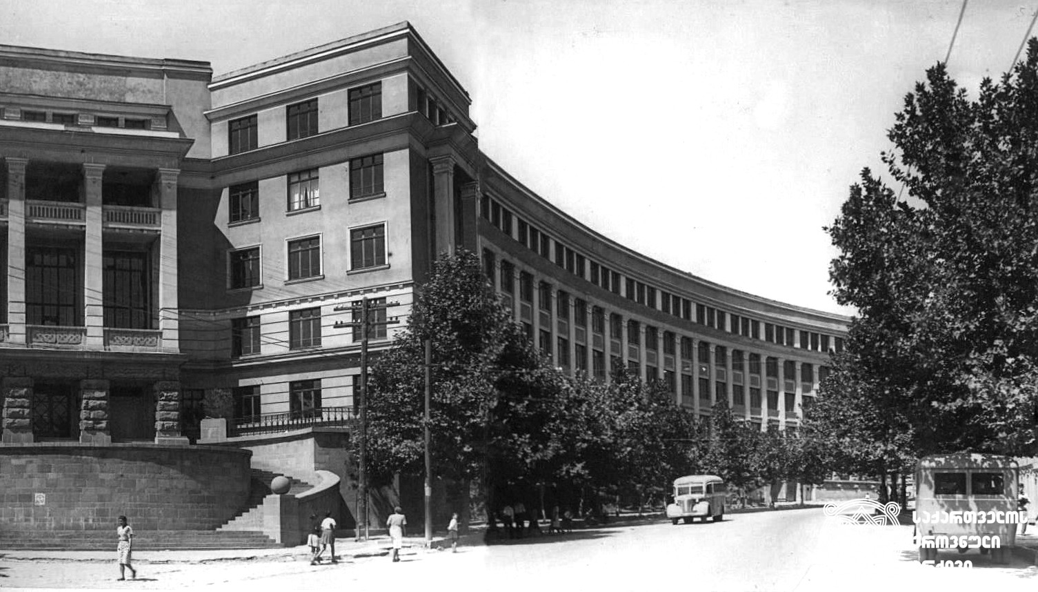 ტექნიკური უნივერსიტეტის შენობა, 1940-იანი წლები. 
<br>Building of the Technical University, 1940s.