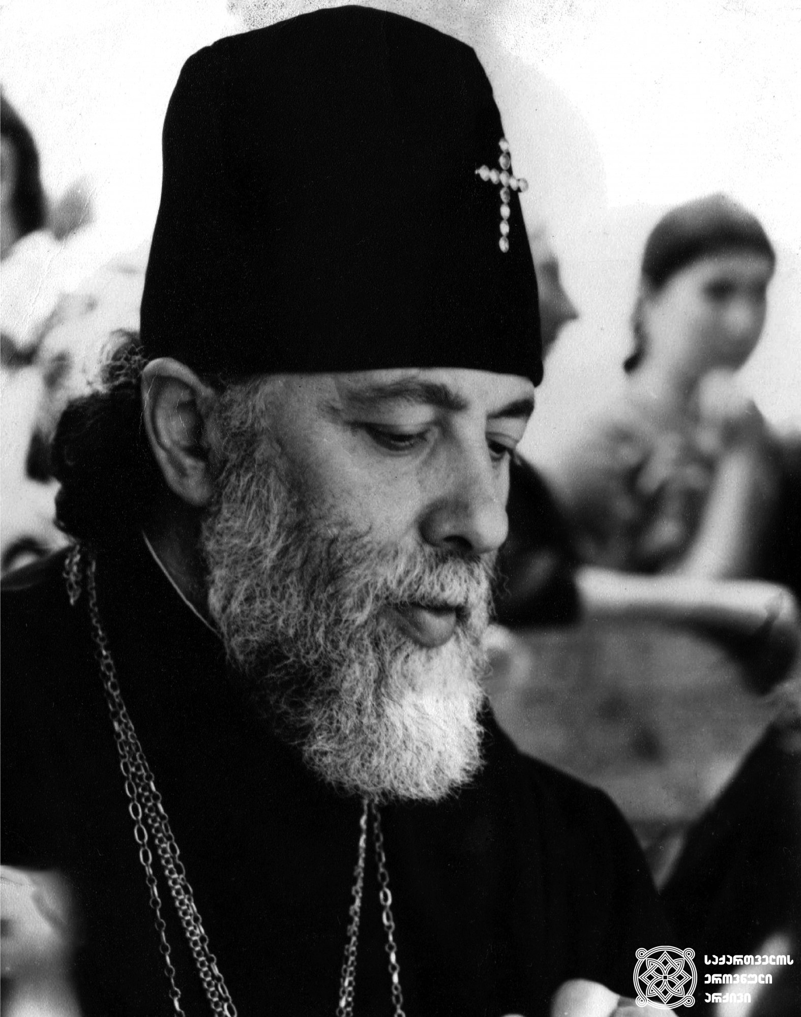 ილია II სრულიად საქართველოს კათოლიკოს-პატრიარქი <br>
1980-იანი წლები  <br>
Ilia II, Catholicos-Patriarch of All Georgia <br>
1980s